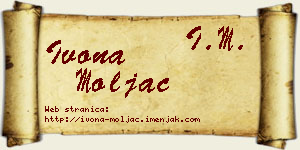 Ivona Moljac vizit kartica